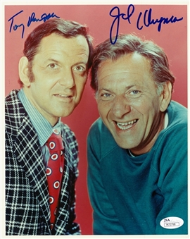 Tony Randall and Jack Klugman Dual Signed 8x10 Color Photograph (JSA)